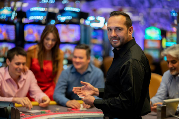Live dealer blackjack table with professional croupier and player interface